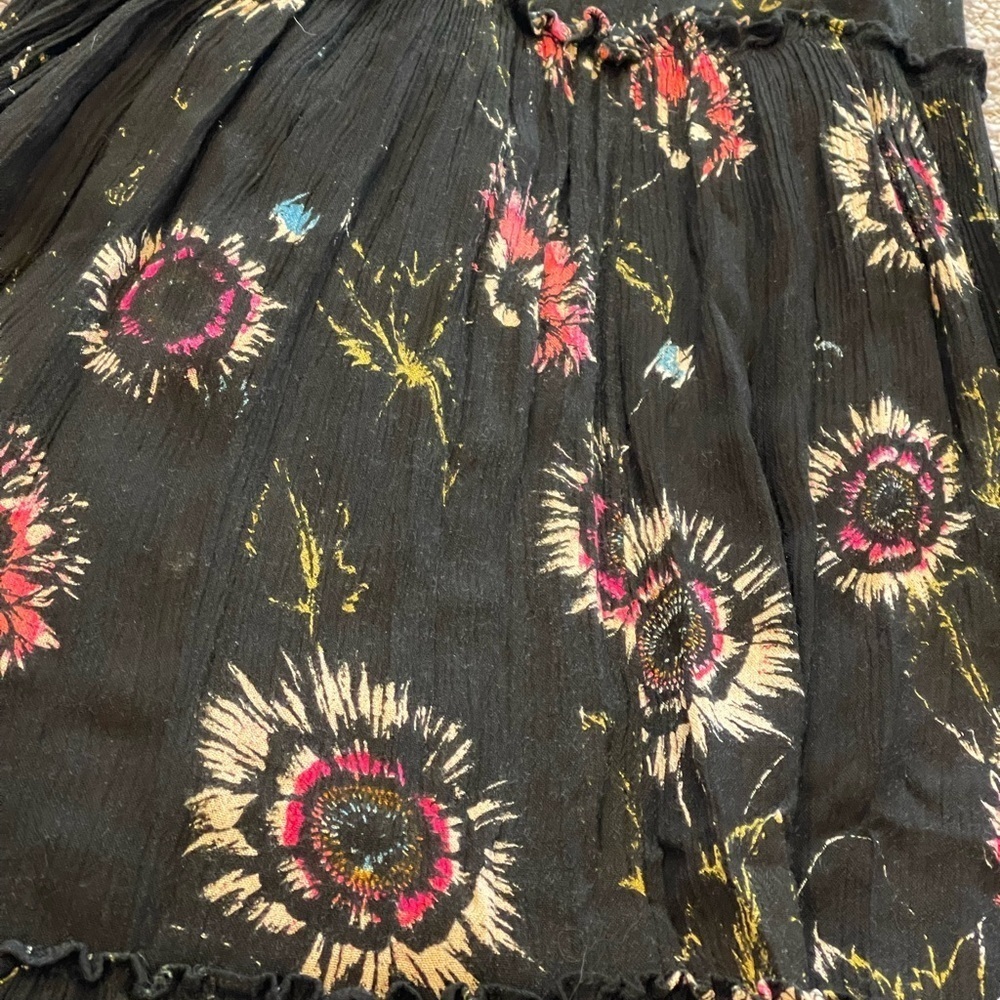 Intimately Free People Garden Party Black Floral Maxi Dress, Sleeveless, Small - Picture 11 of 15